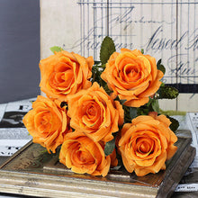 Load image into Gallery viewer, White Rose Artificial Flowers Silk Bouquet High Quality Big Rose for Wedding Decoration Fake Flowers Red for Home Table Decor