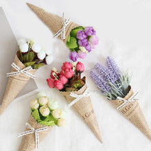 Load image into Gallery viewer, Mini Paper tube flower Wedding Pure and fresh Decoration   Photo props bouquet Accessories Dried flowers Birthday Present Rose
